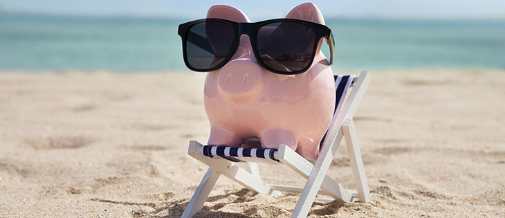 Piggy Bank With Sunglasses