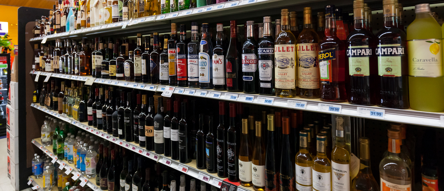Alcohol-shelf