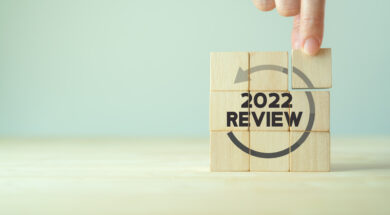 Annual review in 2022, business, customer review. Review evaluation time for inspection assessment auditing. Review for learning, improvement, planning and development. End of year business concept.