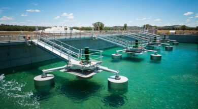 Wastewater Treatment Plant during construction
