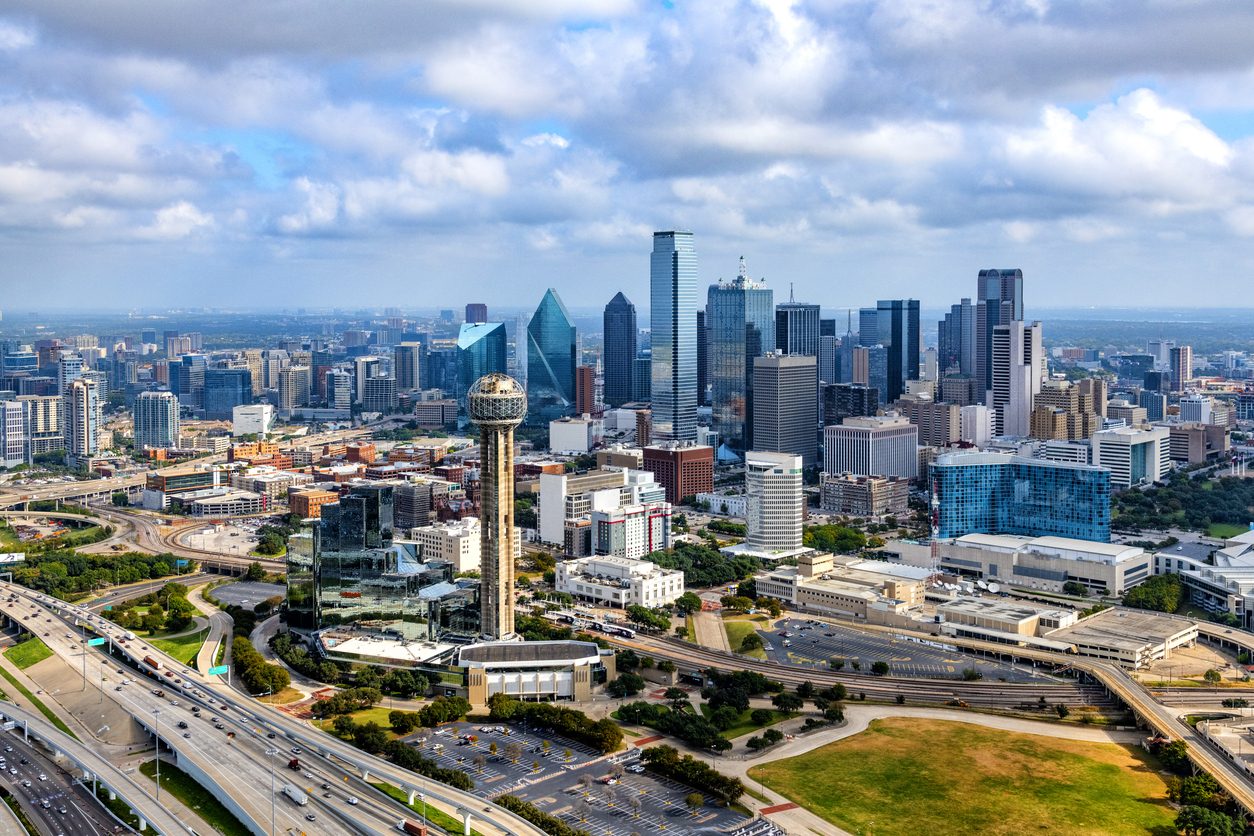 Dallas Skyline Aerial
