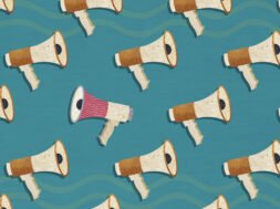 Stand out from the crowd megaphone