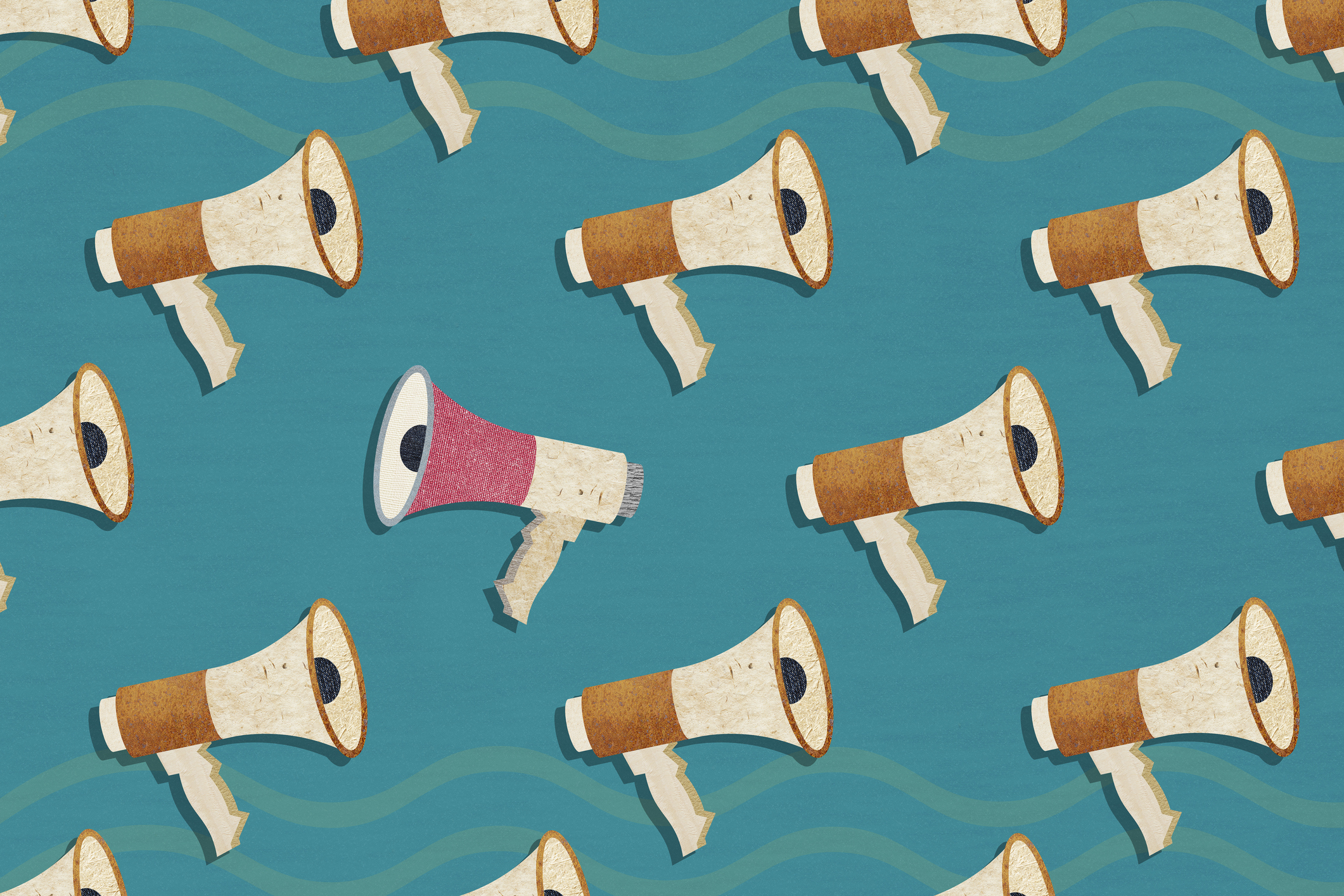 Stand out from the crowd megaphone
