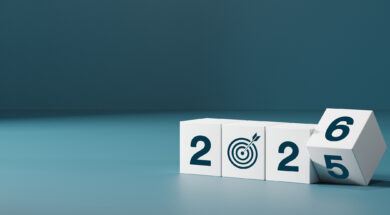 Flipping cube block for change 2025 to 2026, Countdown to 2026. Loading year from 2025 to 2026. New year start concept.