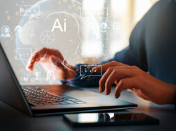 concept of  AI and computer technology