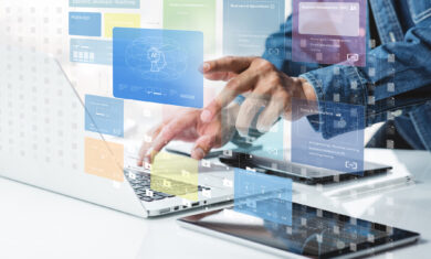 Software backend management and development technology for start new business.Data learning