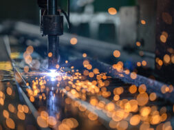 Computer Numerical Control for cutting and weld steel structure at industrial manufacturer.