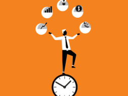 InfoGraphic Juggle – Businessman