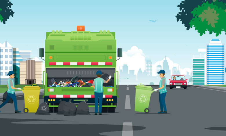 Garbage trucks are dangerous.