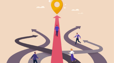 Right Business Way Concept.