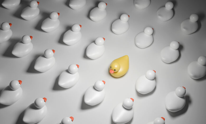 The unique chosen rubber duck